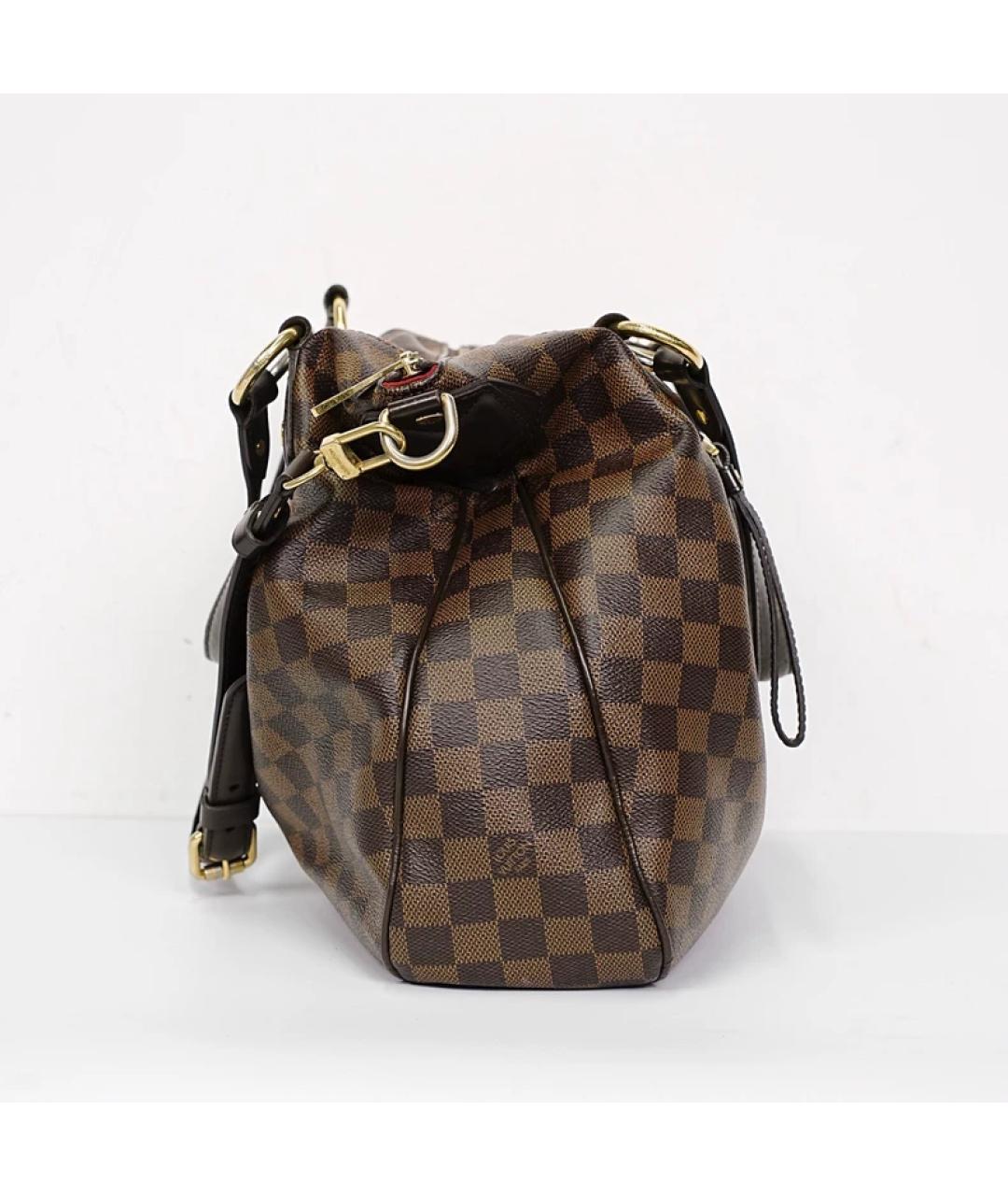 LOUIS VUITTON Коричневая сумка с короткими ручками, фото 3