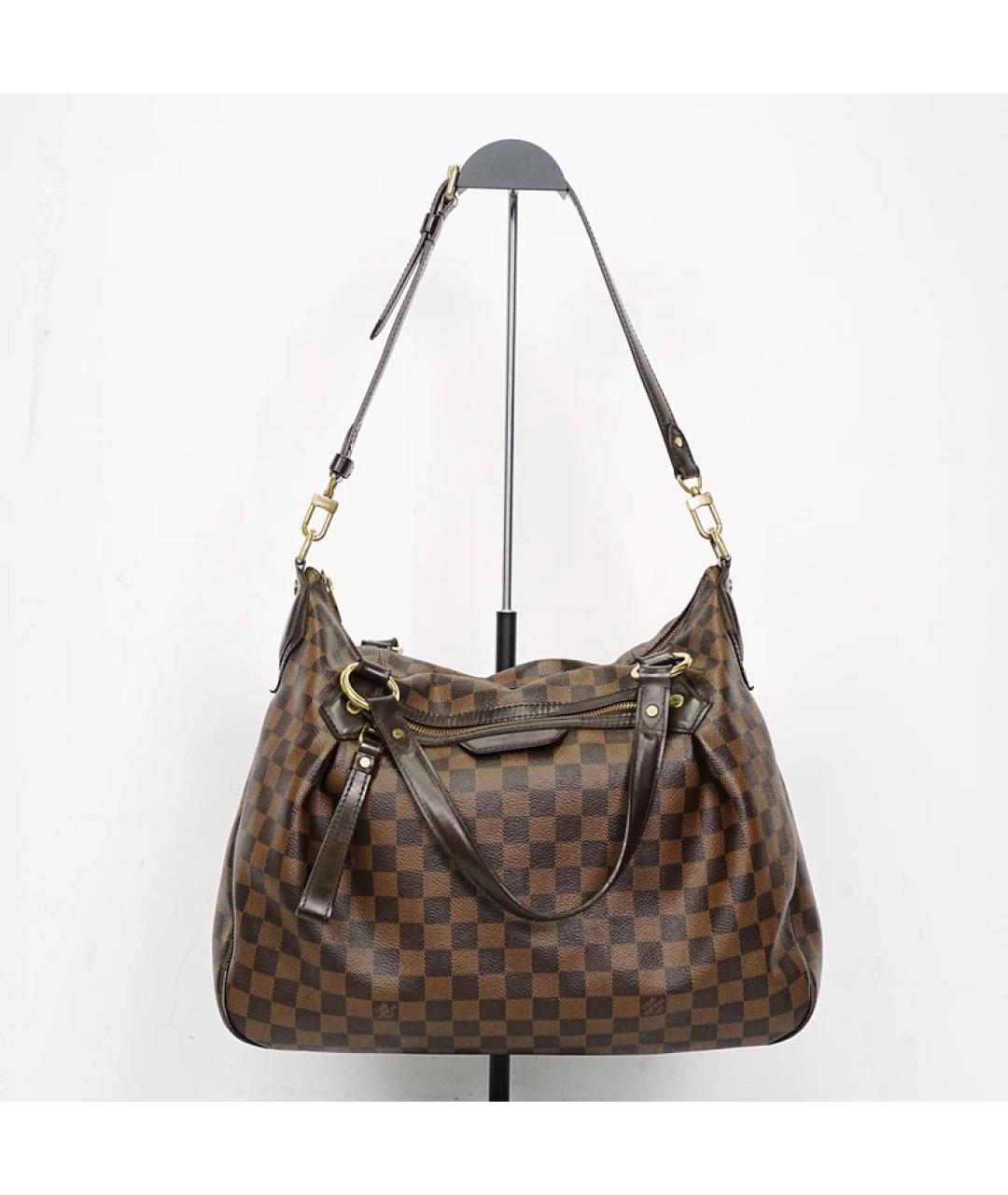 LOUIS VUITTON Коричневая сумка с короткими ручками, фото 2