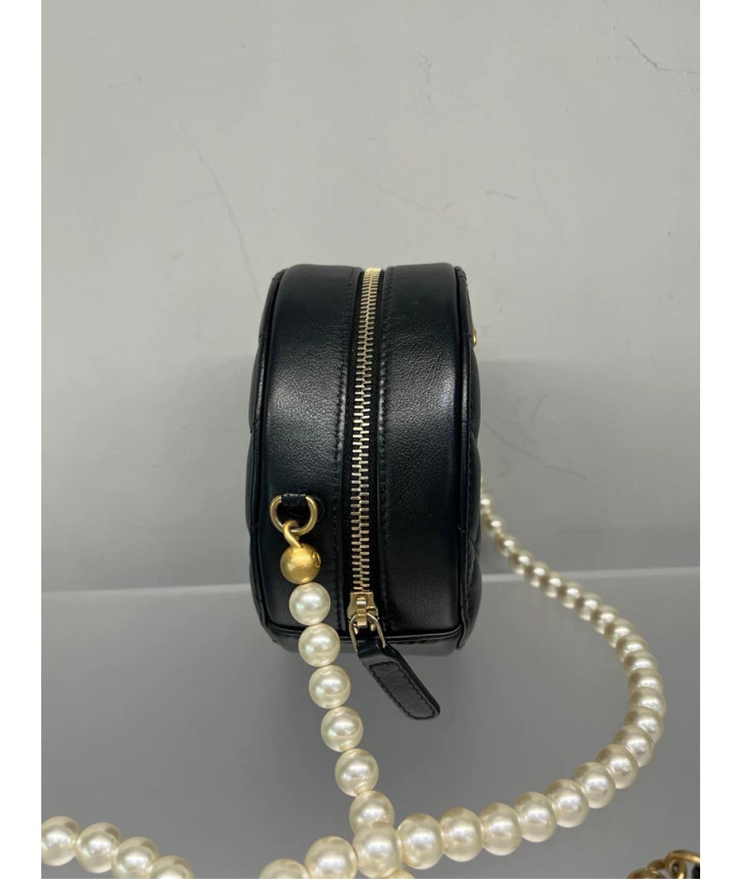 CHANEL Черная кожаная сумка через плечо, фото 5