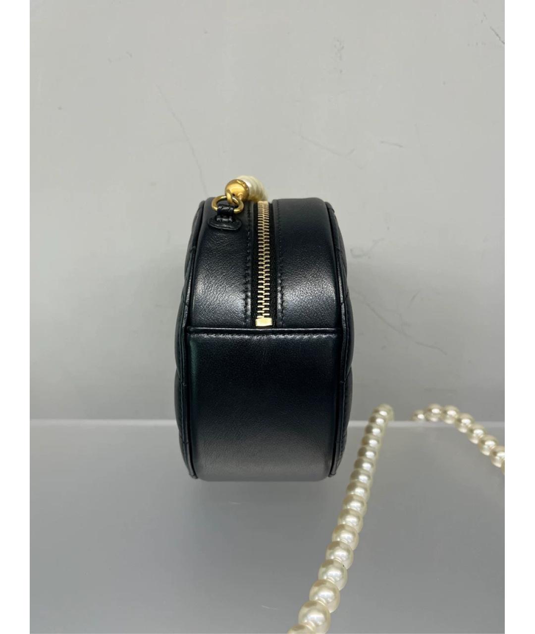 CHANEL Черная кожаная сумка через плечо, фото 3