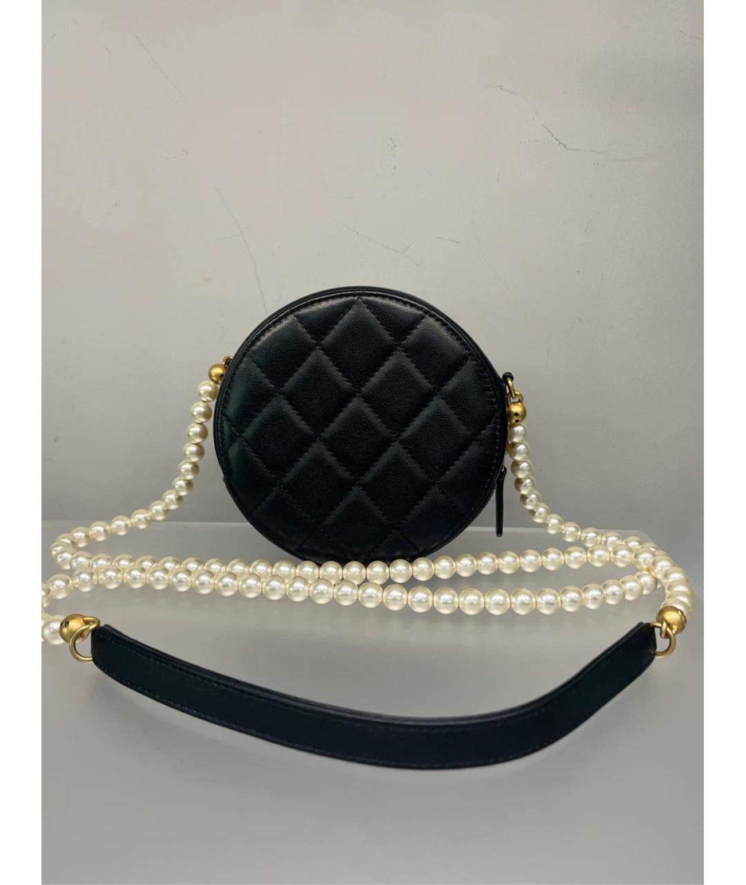 CHANEL Черная кожаная сумка через плечо, фото 2