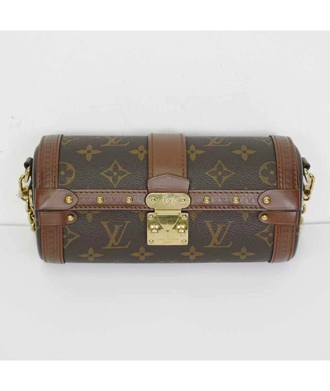 LOUIS VUITTON Коричневая сумка с короткими ручками, фото 5