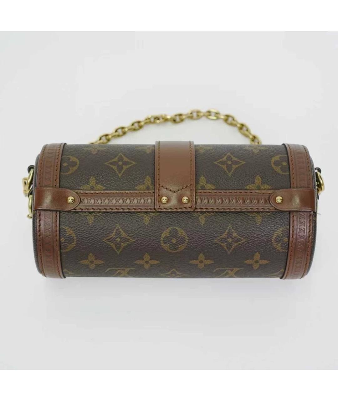 LOUIS VUITTON Коричневая сумка с короткими ручками, фото 3