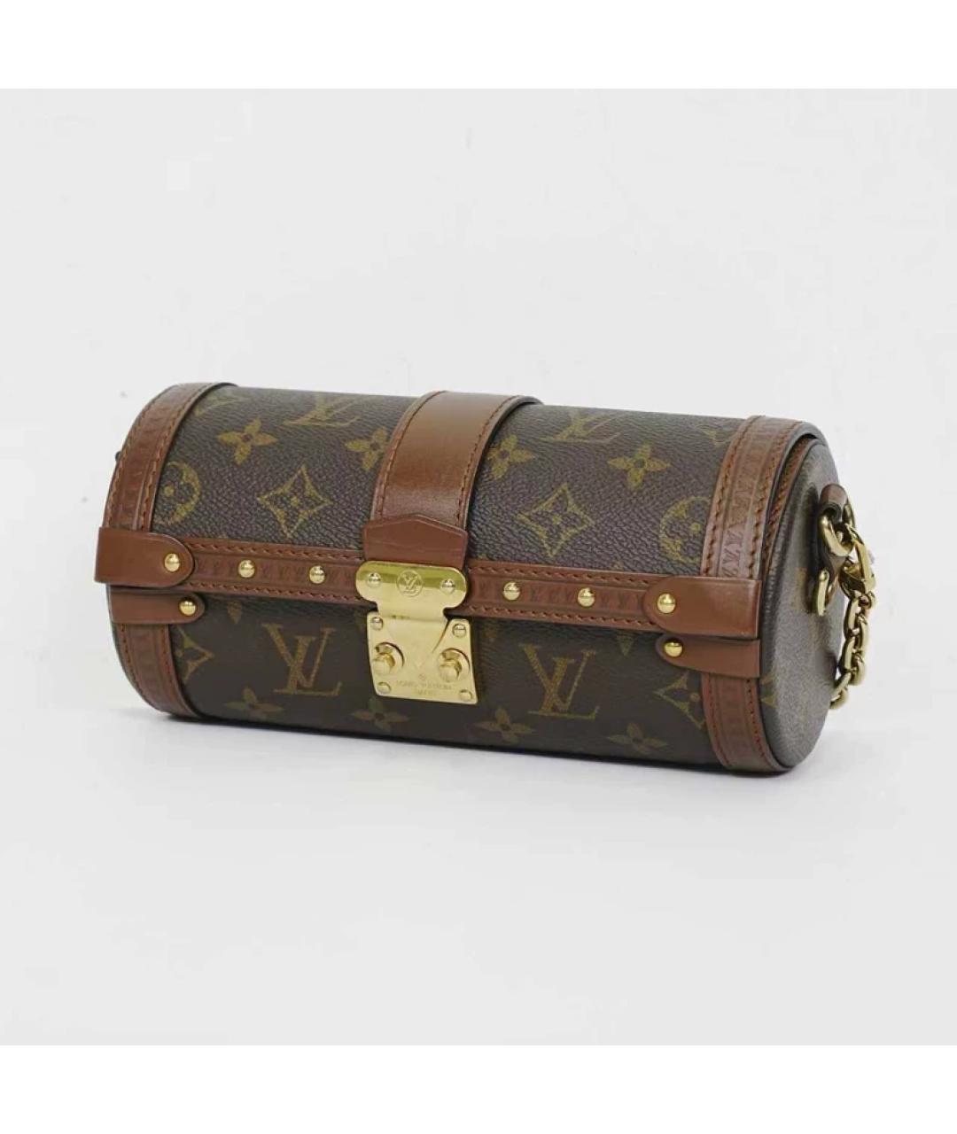 LOUIS VUITTON Коричневая сумка с короткими ручками, фото 10