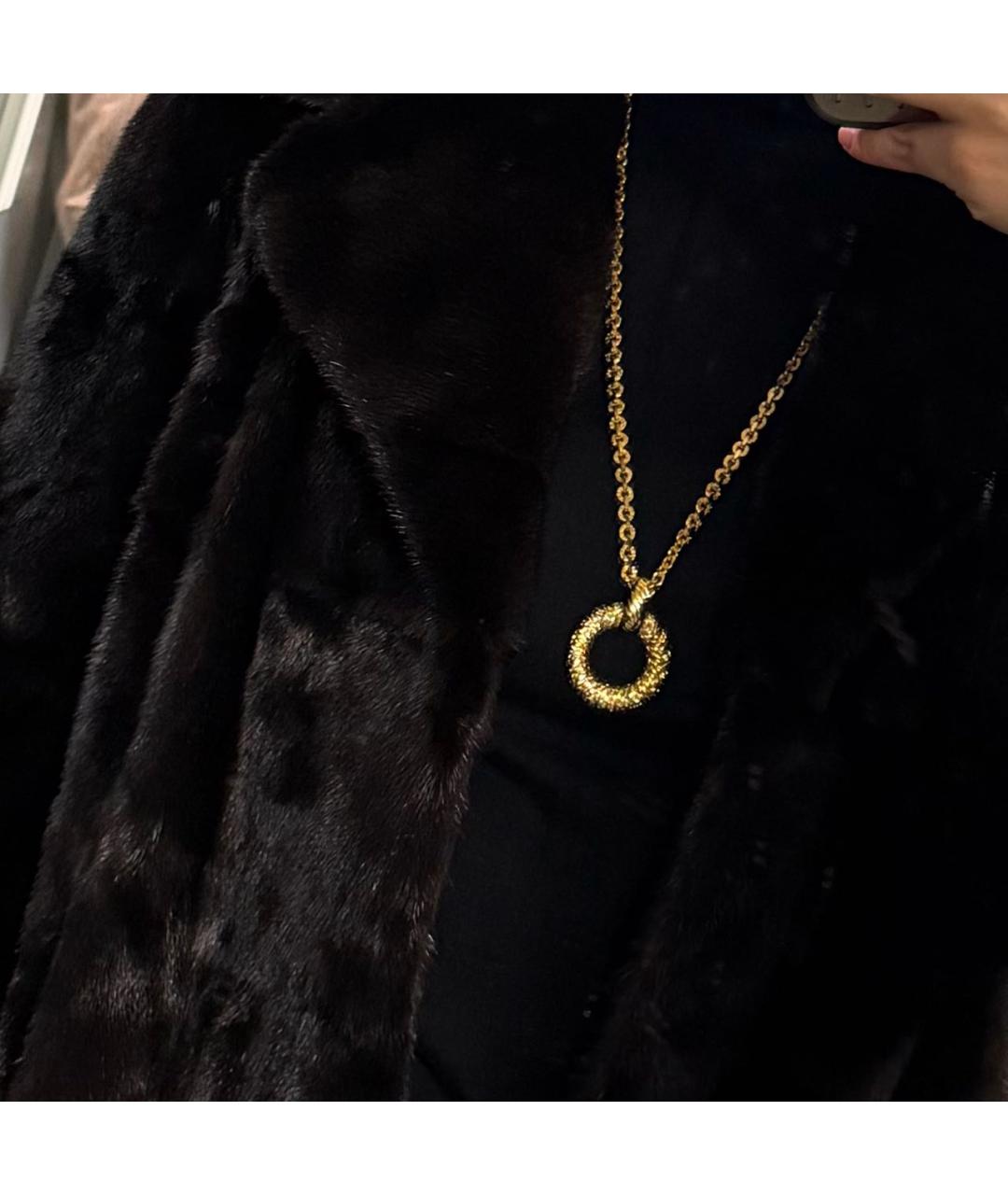 SAINT LAURENT Золотое латунное колье, фото 5