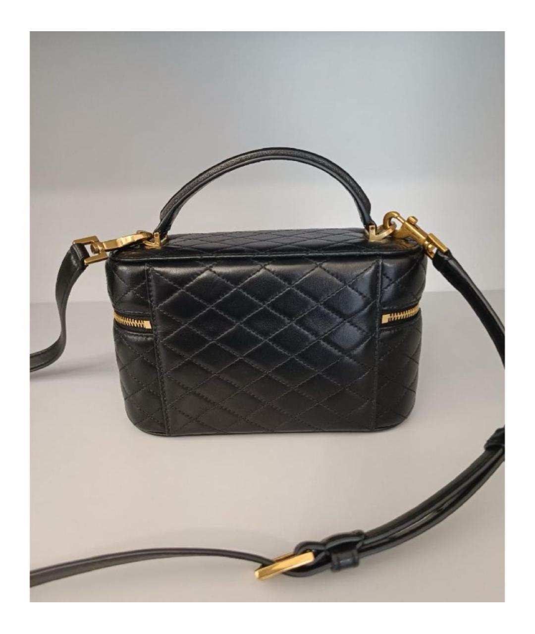 SAINT LAURENT Черная кожаная сумка через плечо, фото 3