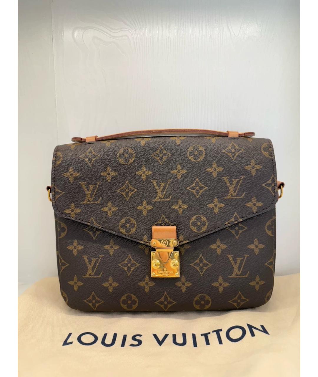 LOUIS VUITTON Коричневая сумка с короткими ручками, фото 7