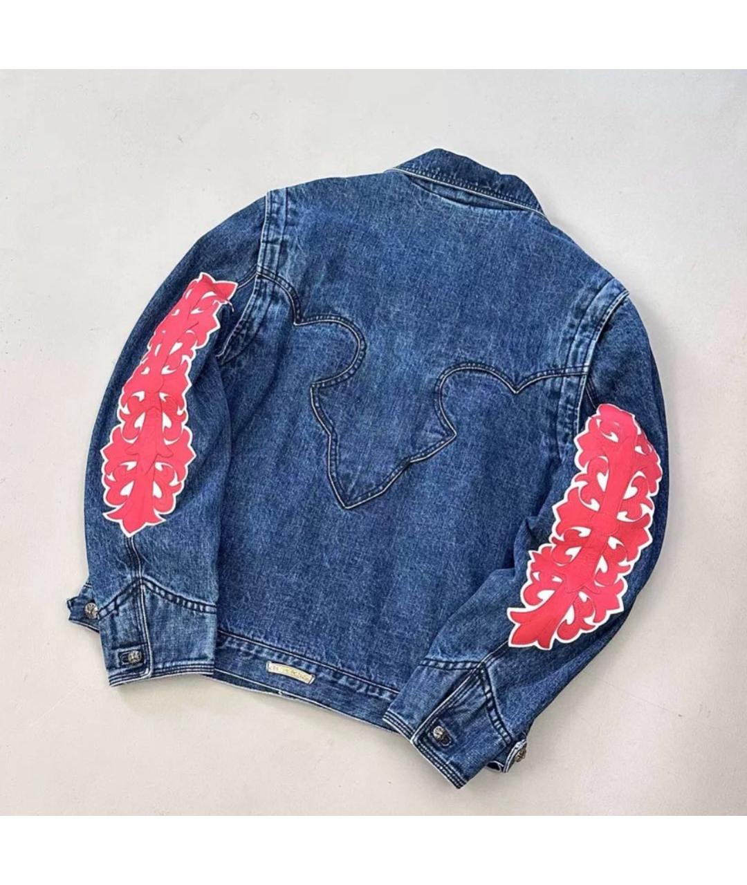 CHROME HEARTS Синяя кэжуал рубашка, фото 2