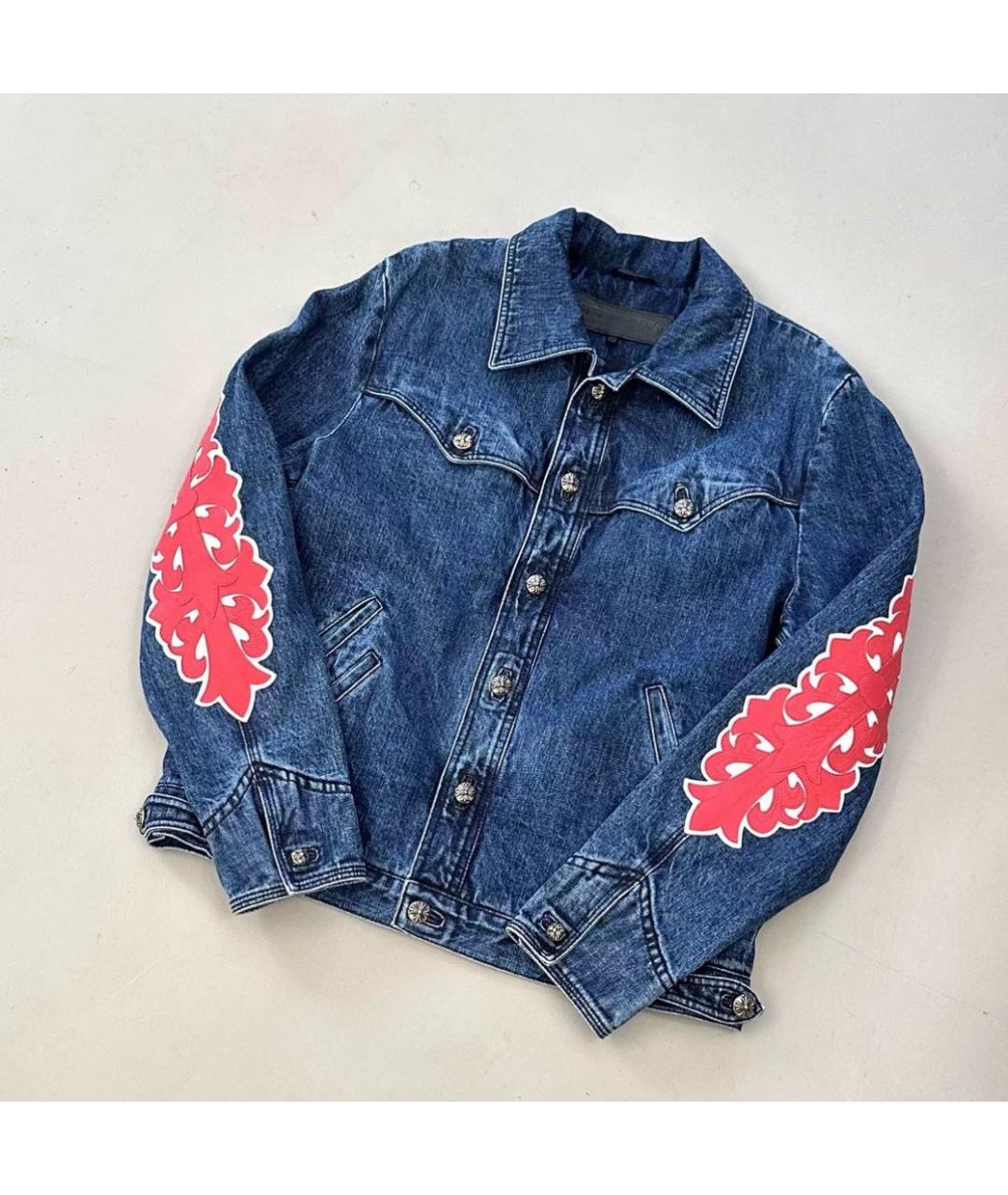 CHROME HEARTS Синяя кэжуал рубашка, фото 3