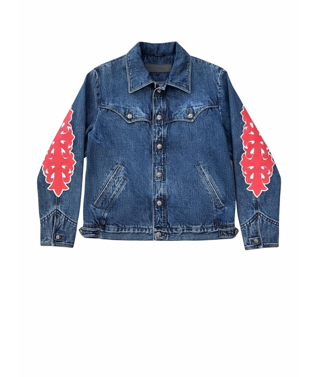 CHROME HEARTS Синяя кэжуал рубашка, фото 1