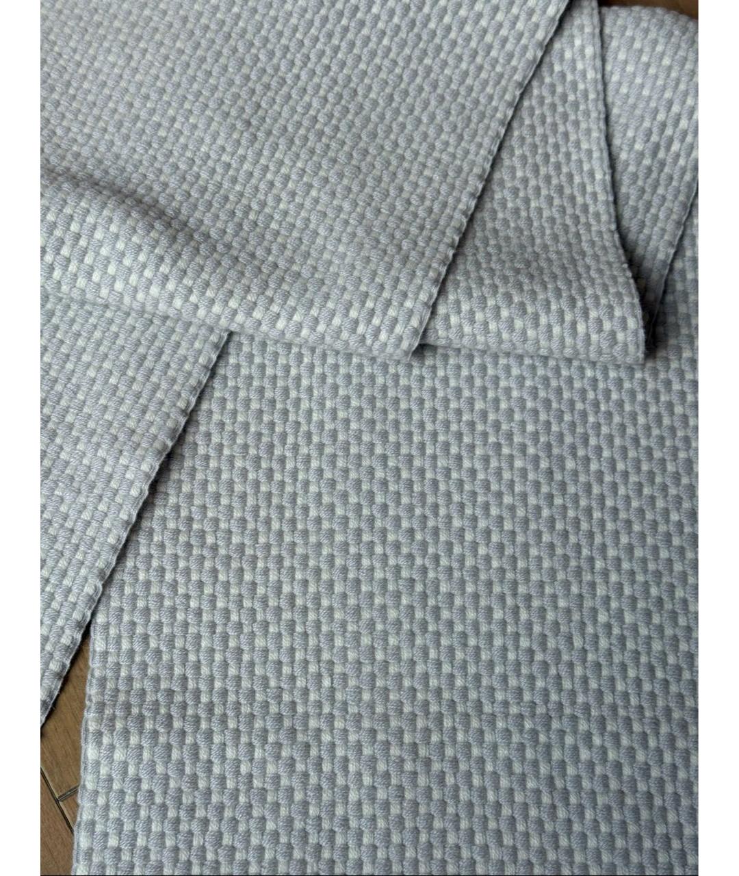 HERMES Серый кашемировый шарф, фото 5