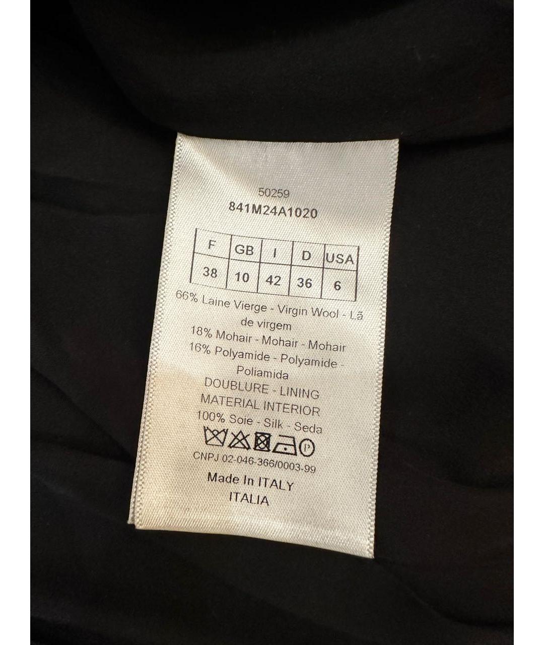 CHRISTIAN DIOR Серое шерстяное пальто, фото 6