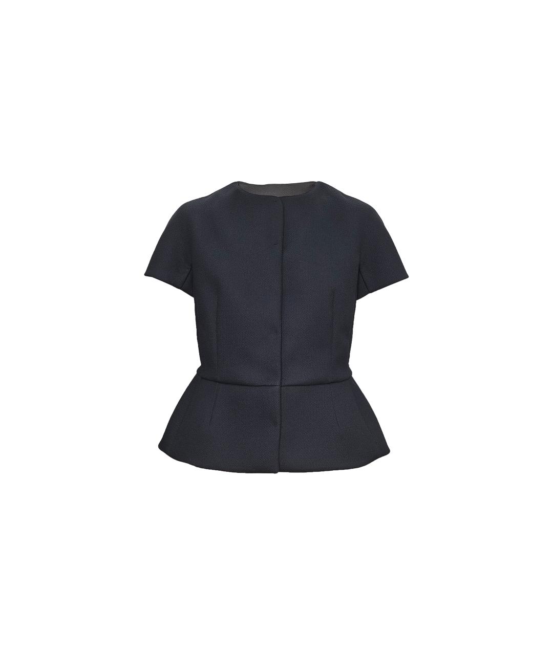 RED VALENTINO Черный вискозный жакет/пиджак, фото 7