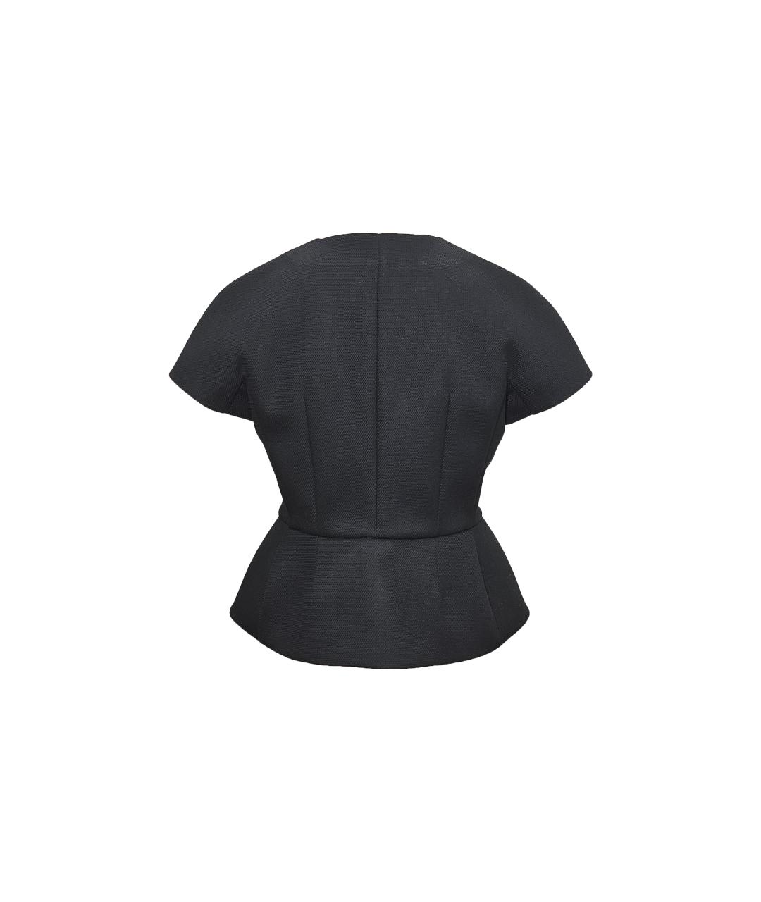 RED VALENTINO Черный вискозный жакет/пиджак, фото 2