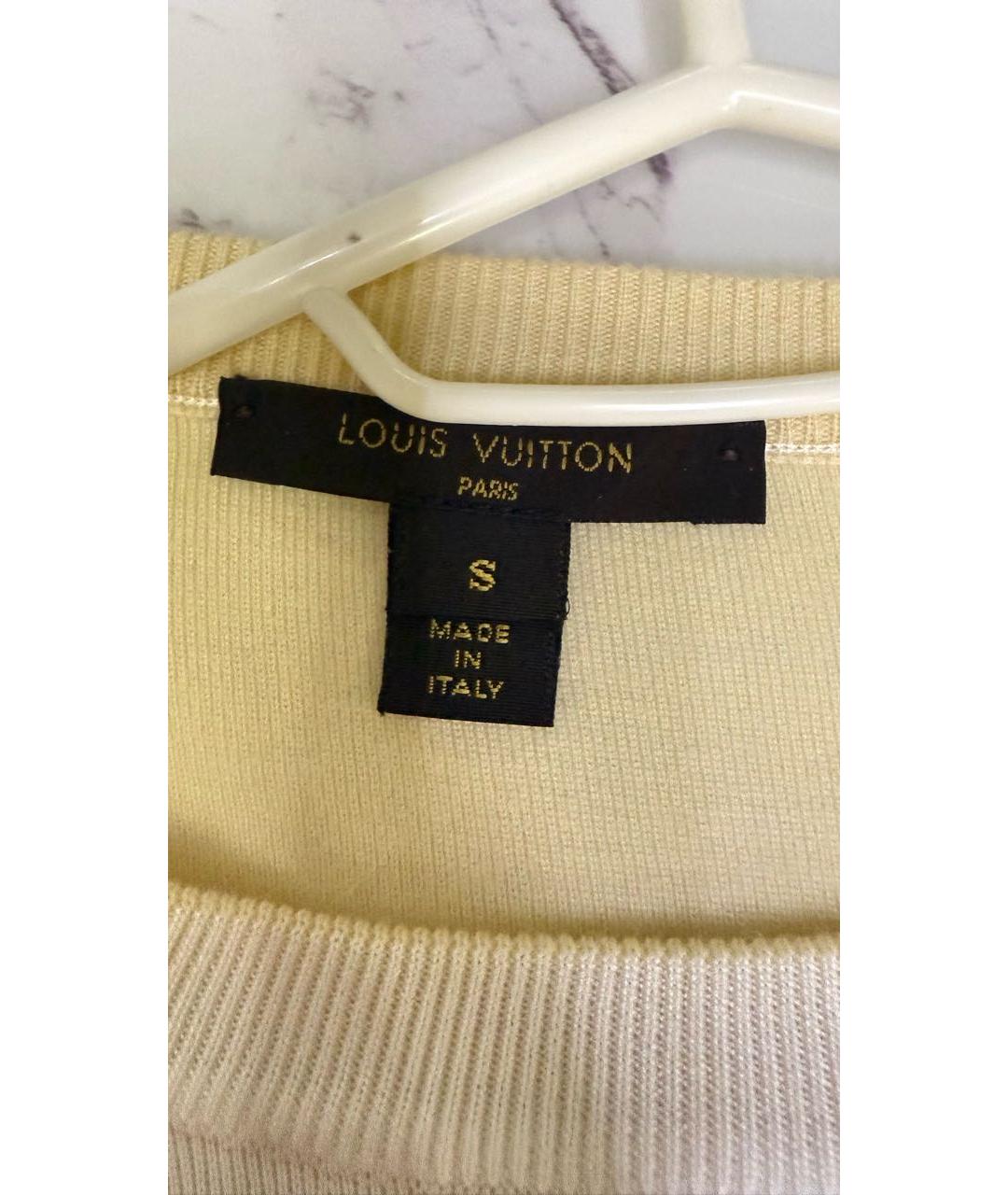 LOUIS VUITTON Белый вискозный джемпер / свитер, фото 3