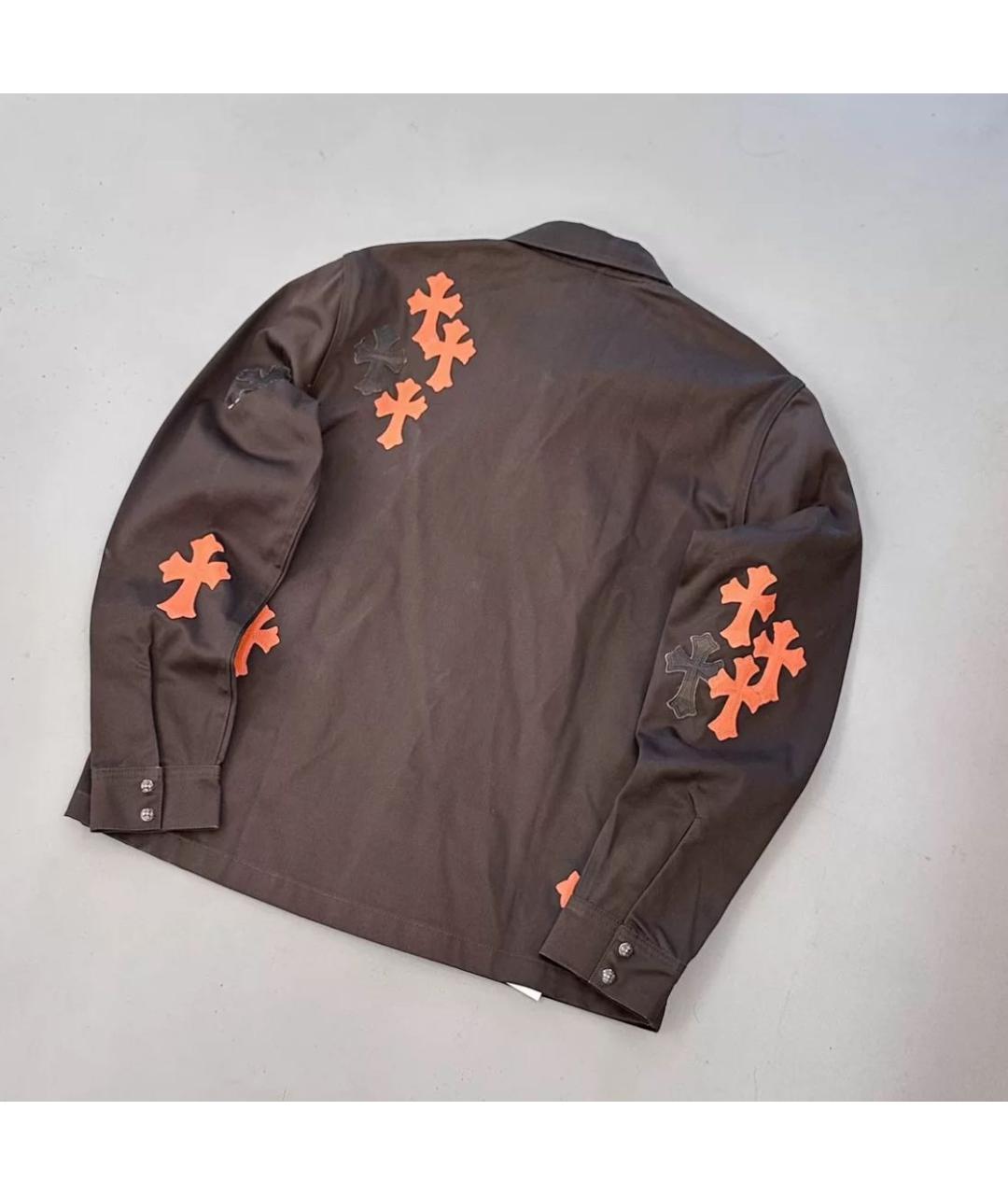 CHROME HEARTS Коричневая кэжуал рубашка, фото 2