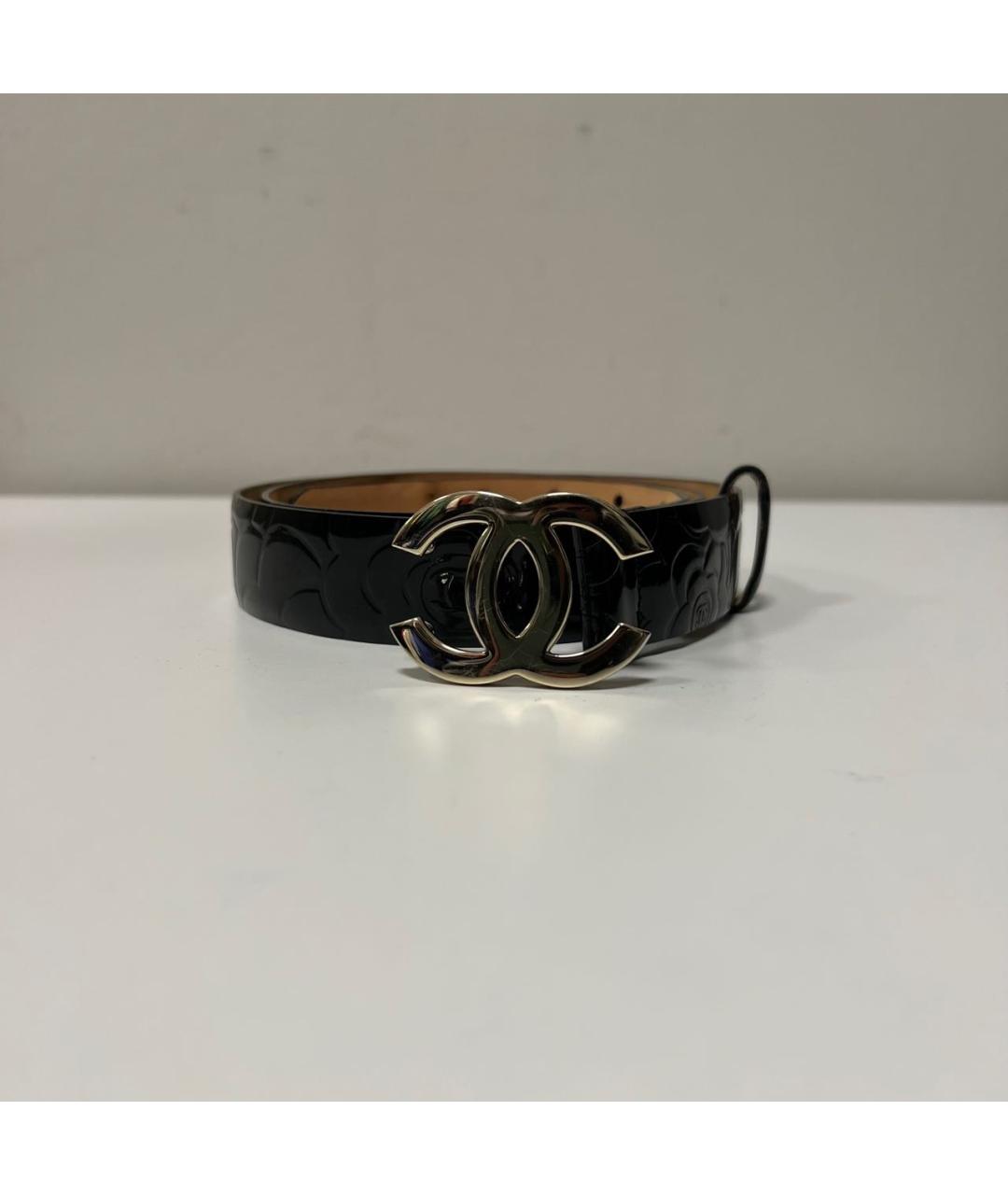 CHANEL Черный кожаный ремень, фото 6