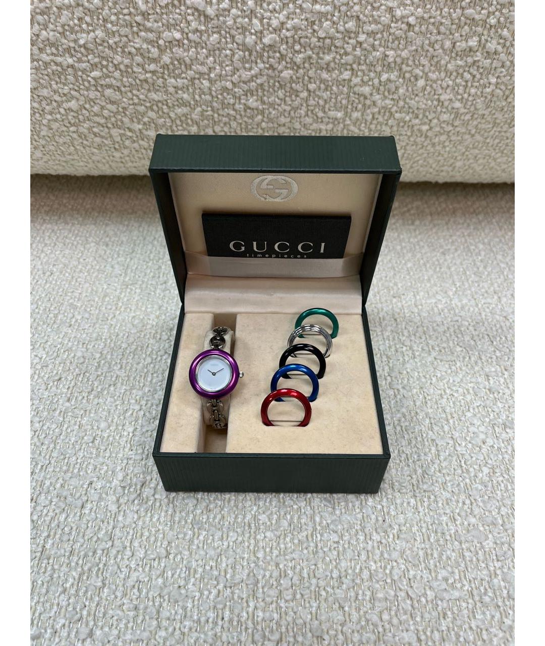 GUCCI Серебряные часы, фото 7