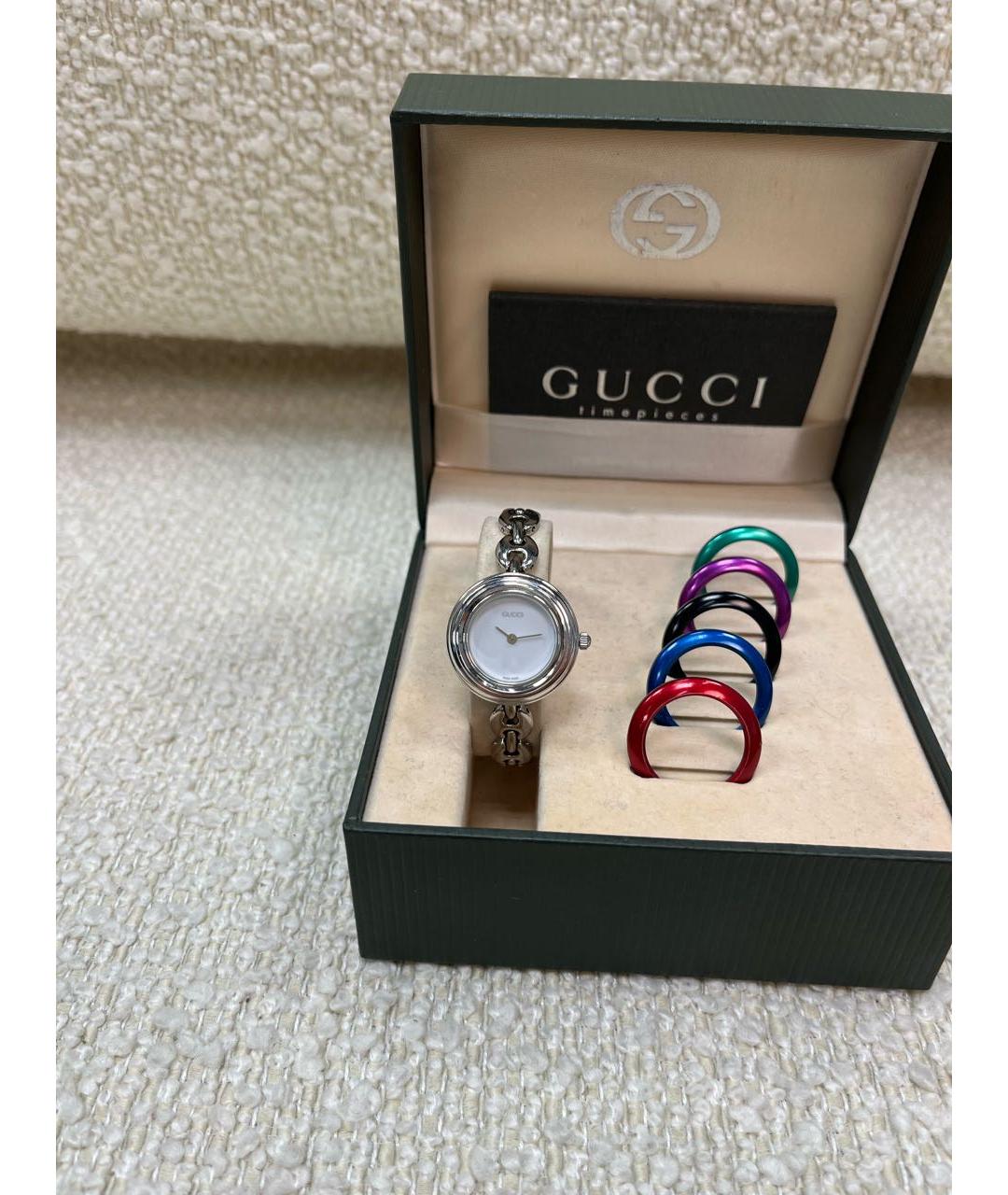 GUCCI Серебряные часы, фото 4
