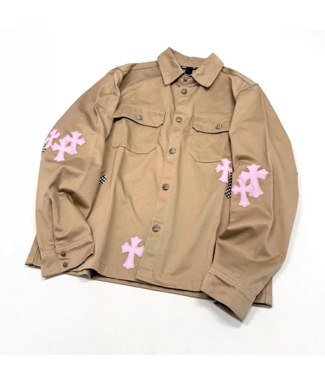 CHROME HEARTS Бежевая кэжуал рубашка, фото 3