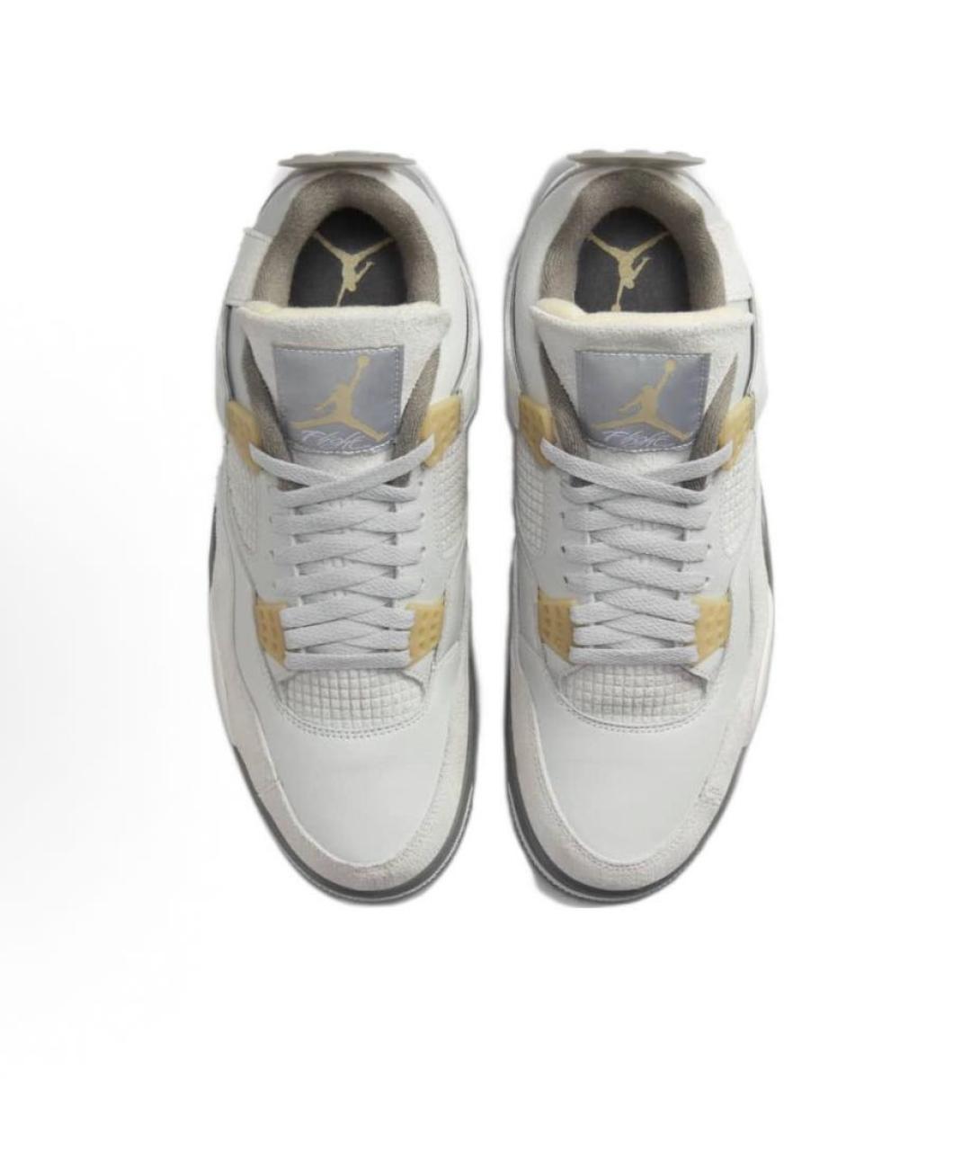 JORDAN Серые текстильные высокие кроссовки / кеды, фото 4