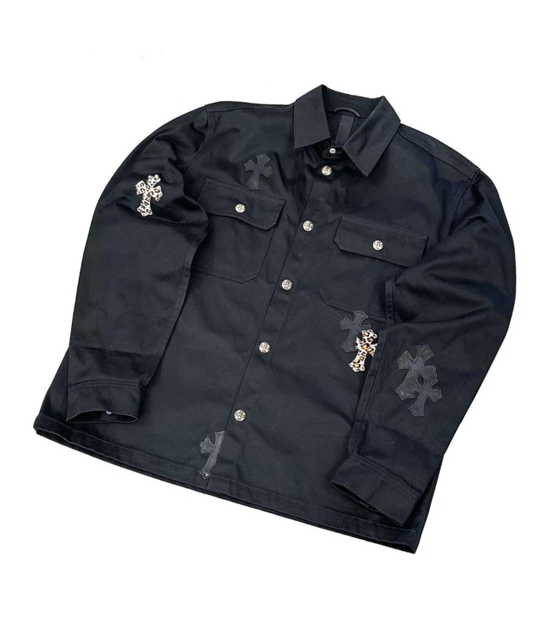 CHROME HEARTS Черная кэжуал рубашка, фото 3