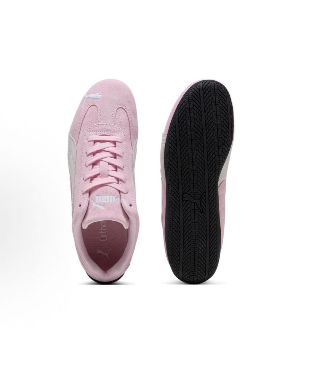 PUMA Розовые замшевые кроссовки, фото 3
