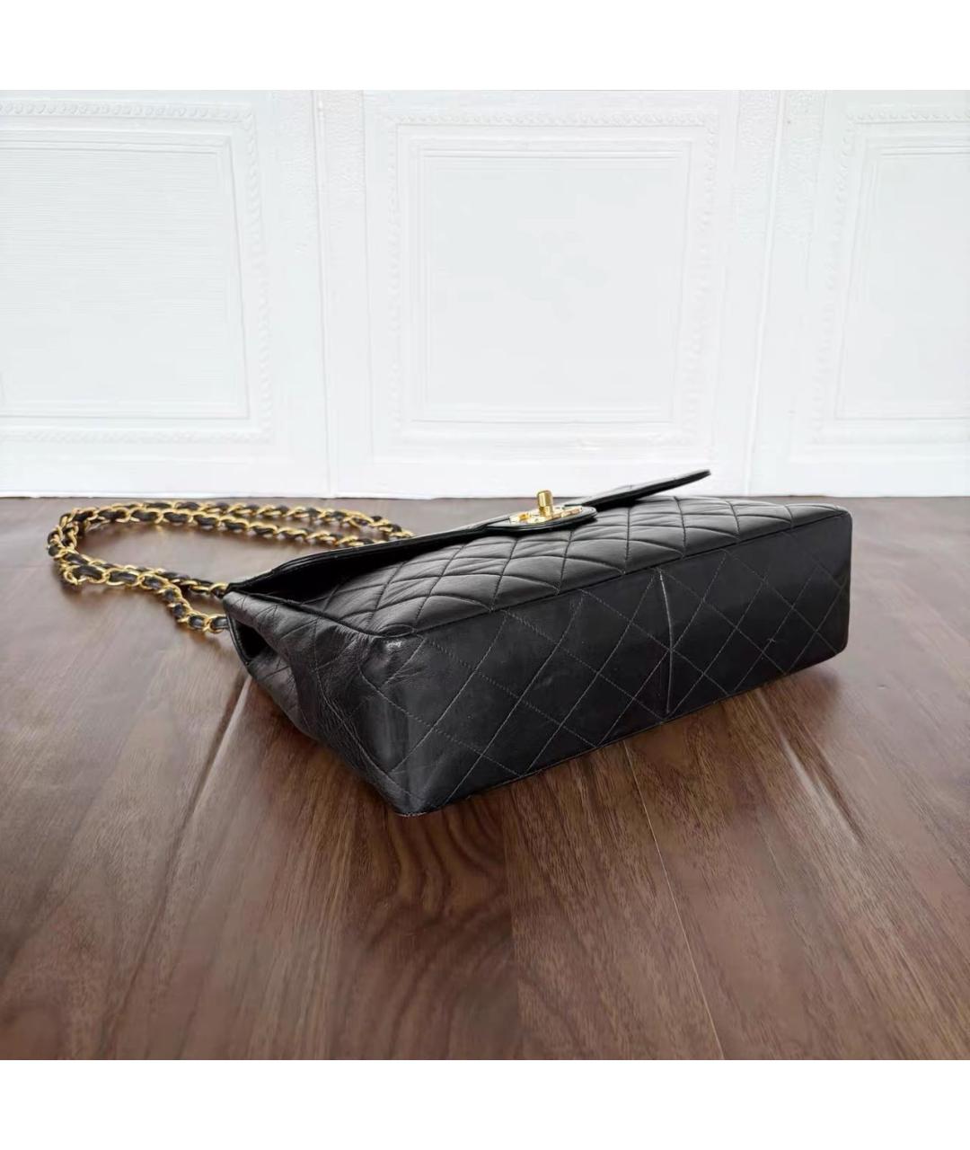 CHANEL Черная кожаная сумка через плечо, фото 4