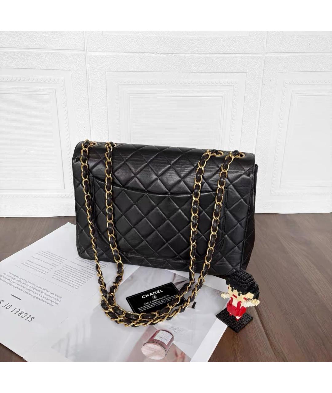 CHANEL Черная кожаная сумка через плечо, фото 2
