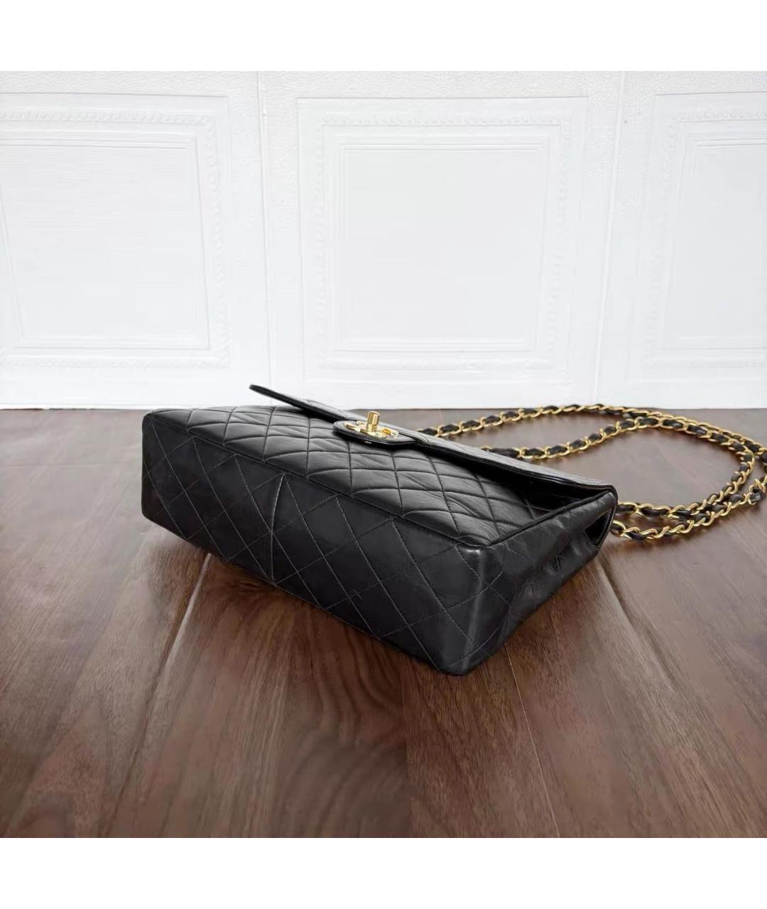 CHANEL Черная кожаная сумка через плечо, фото 5