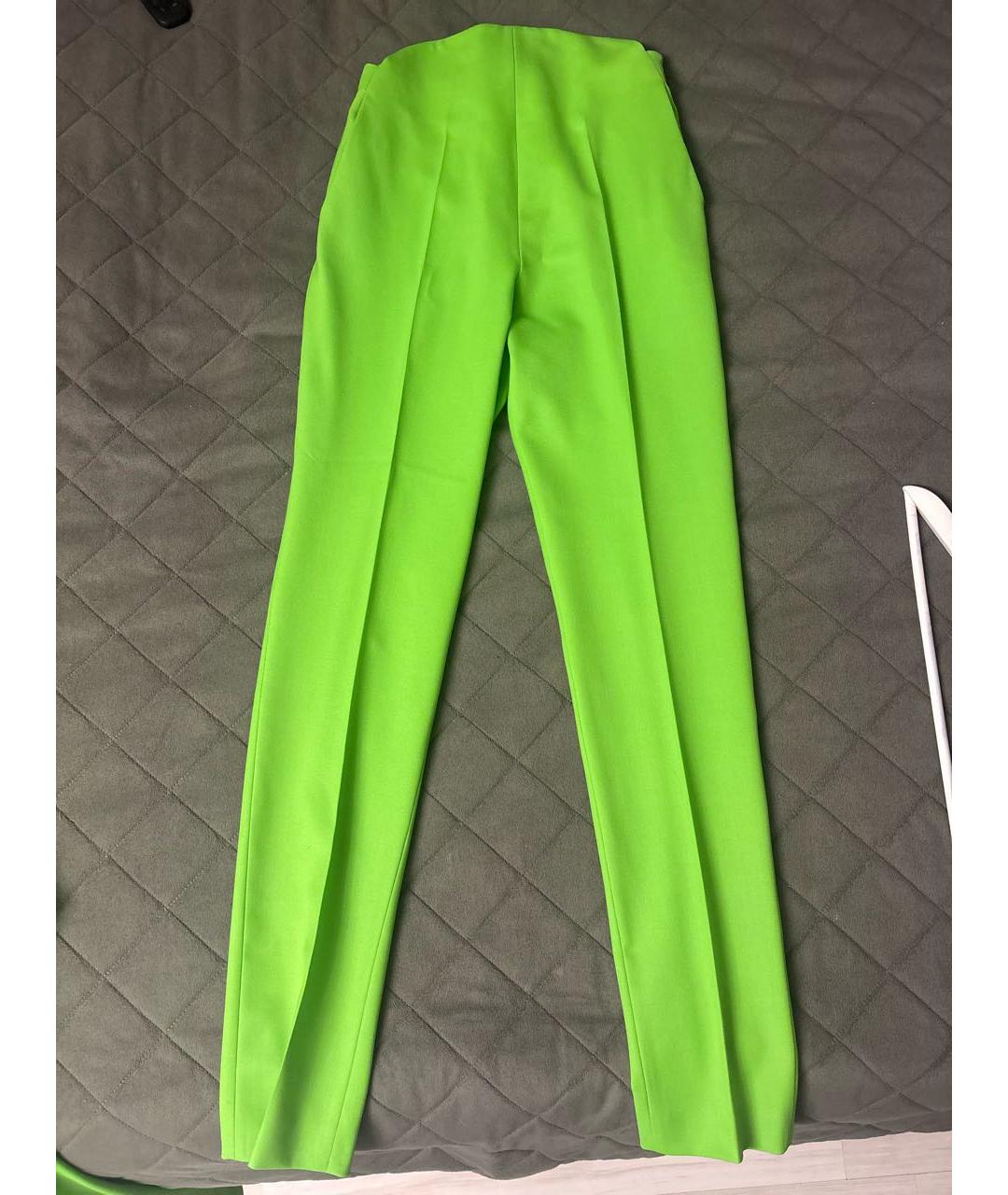 THE ATTICO Салатовый шерстяной костюм с брюками, фото 2