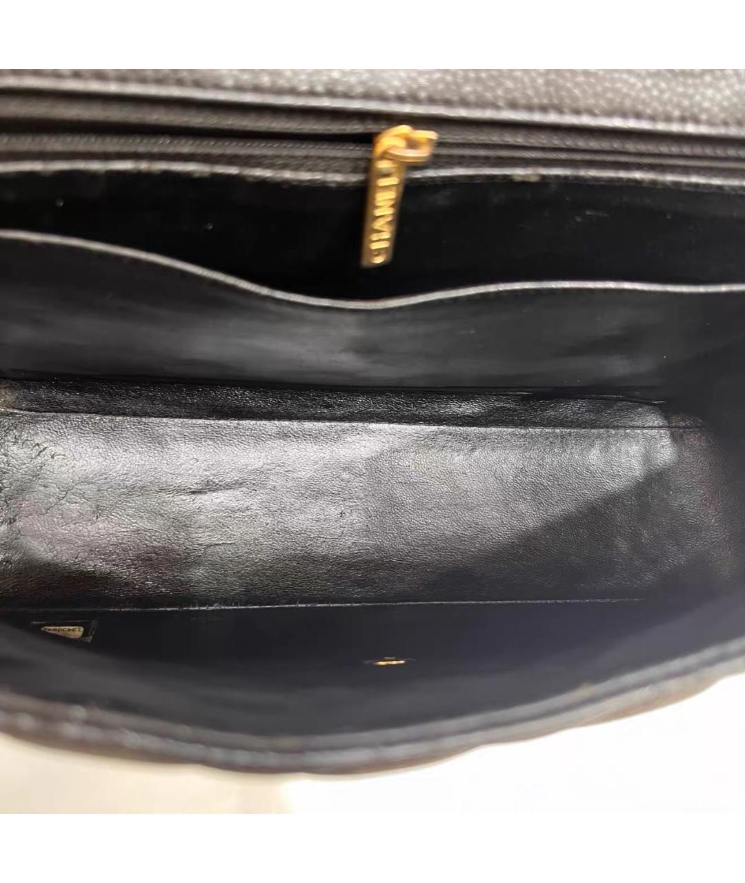 CHANEL Черная кожаная сумка через плечо, фото 5