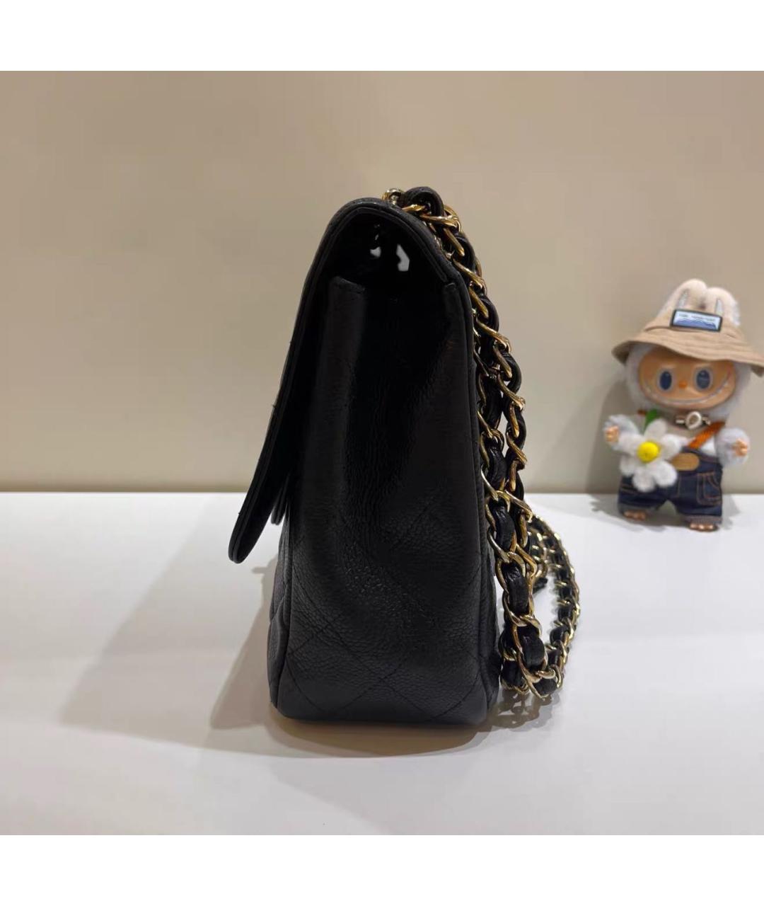 CHANEL Черная кожаная сумка через плечо, фото 3