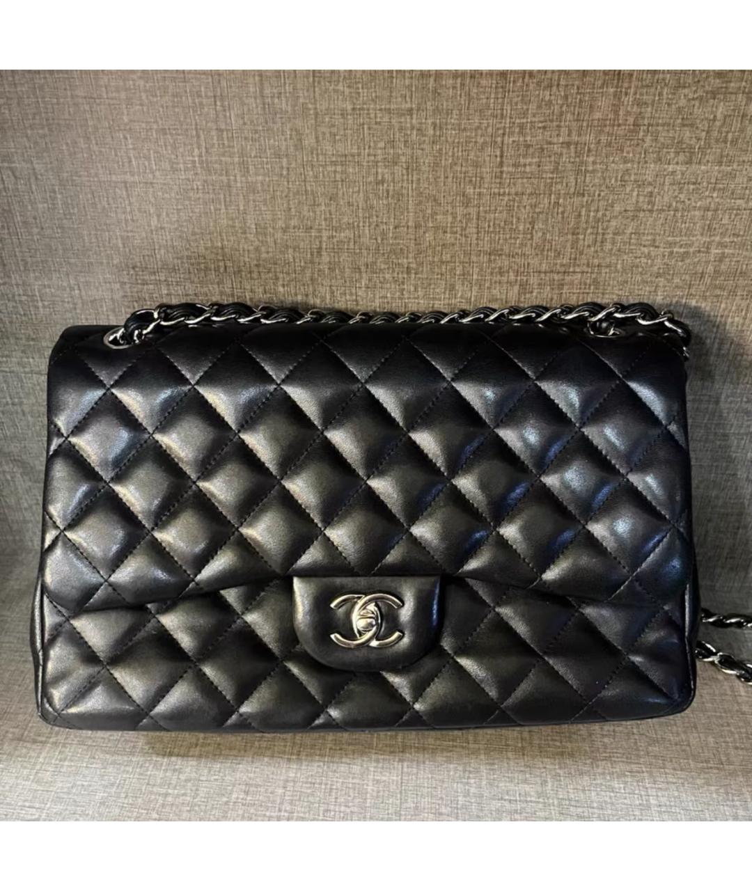 CHANEL Черная кожаная сумка через плечо, фото 9