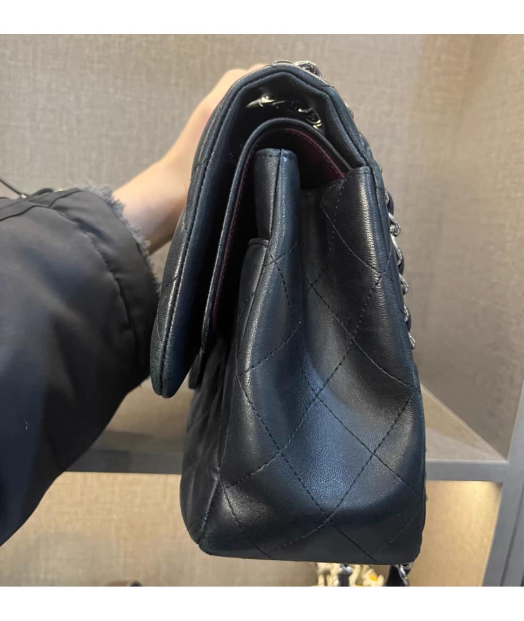 CHANEL Черная кожаная сумка через плечо, фото 4