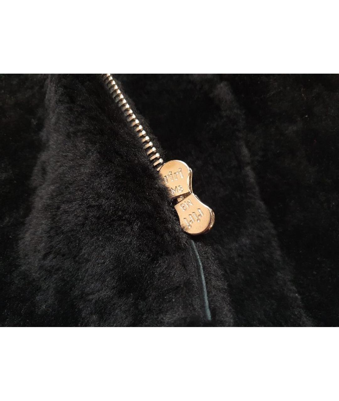 SANDRO Черная кожаная дубленка, фото 4