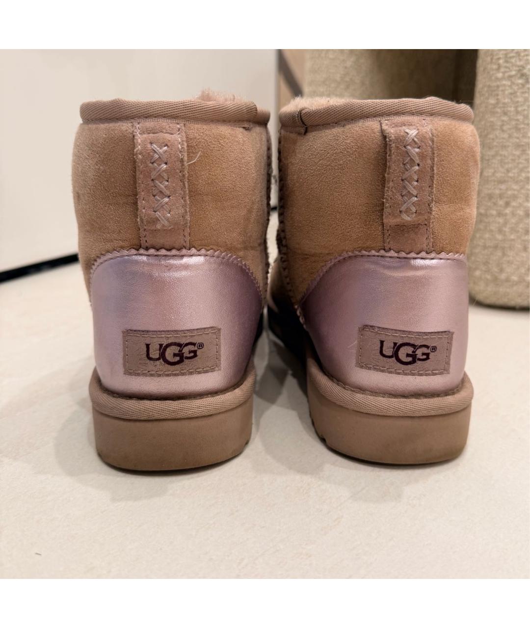 UGG AUSTRALIA Розовые замшевые сапоги, фото 4
