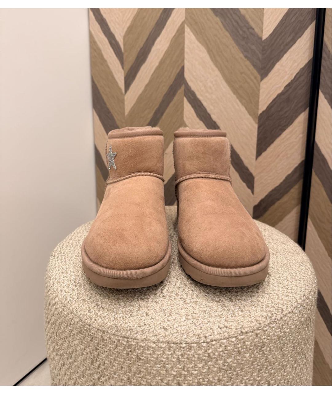 UGG AUSTRALIA Розовые замшевые сапоги, фото 2