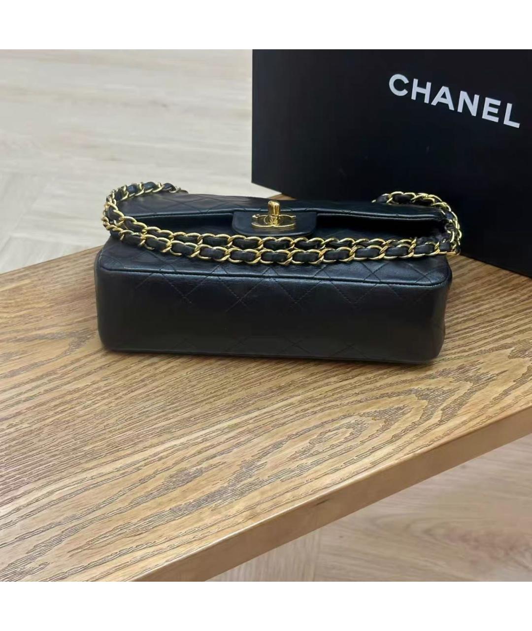 CHANEL Черная кожаная сумка через плечо, фото 3