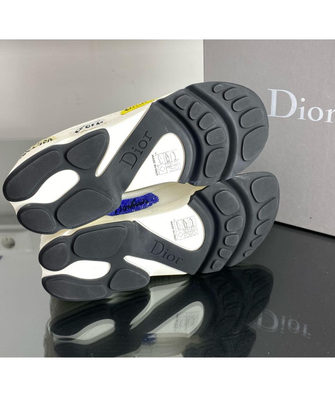 CHRISTIAN DIOR Белые кожаные кроссовки, фото 5