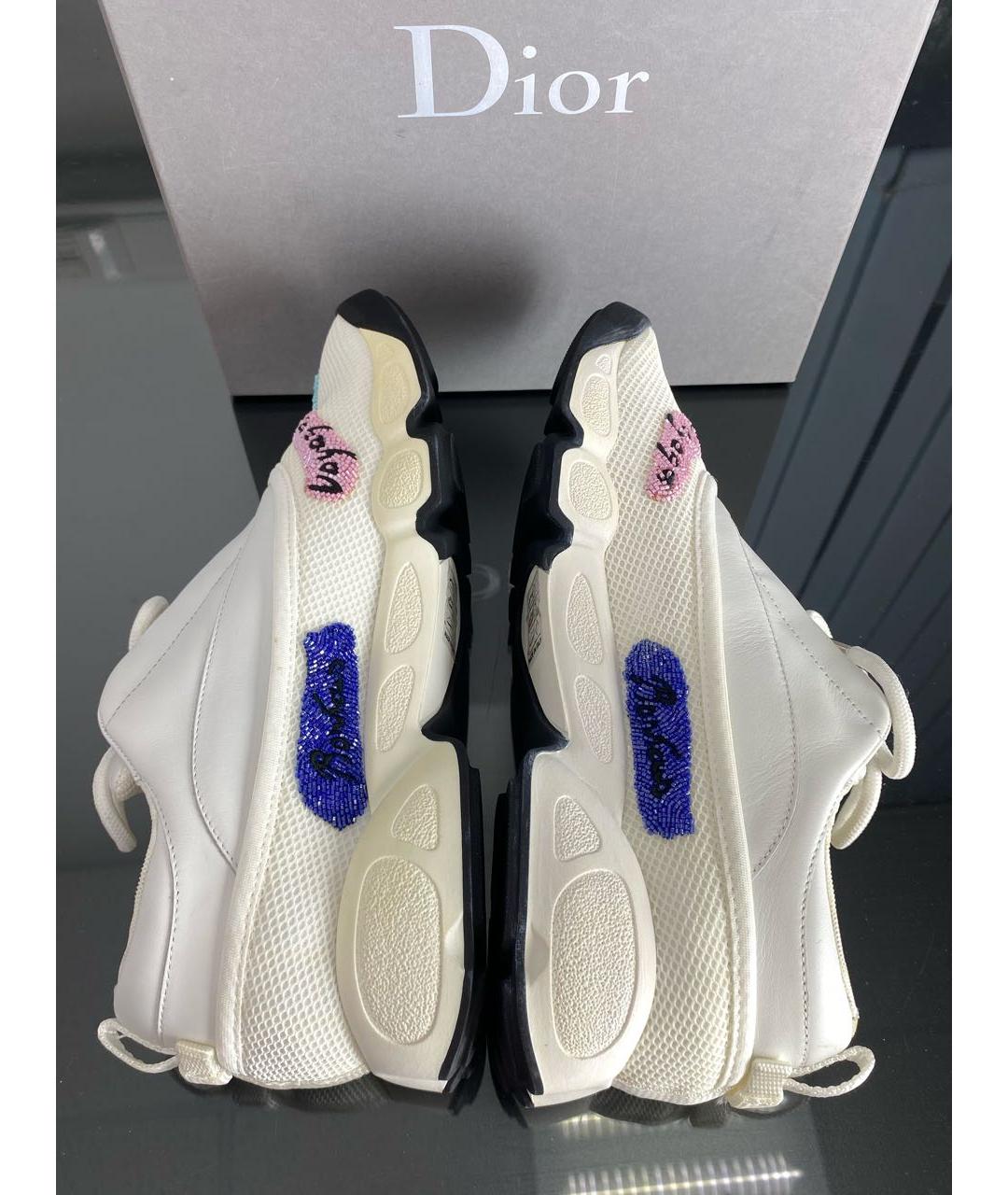 CHRISTIAN DIOR Белые кожаные кроссовки, фото 6