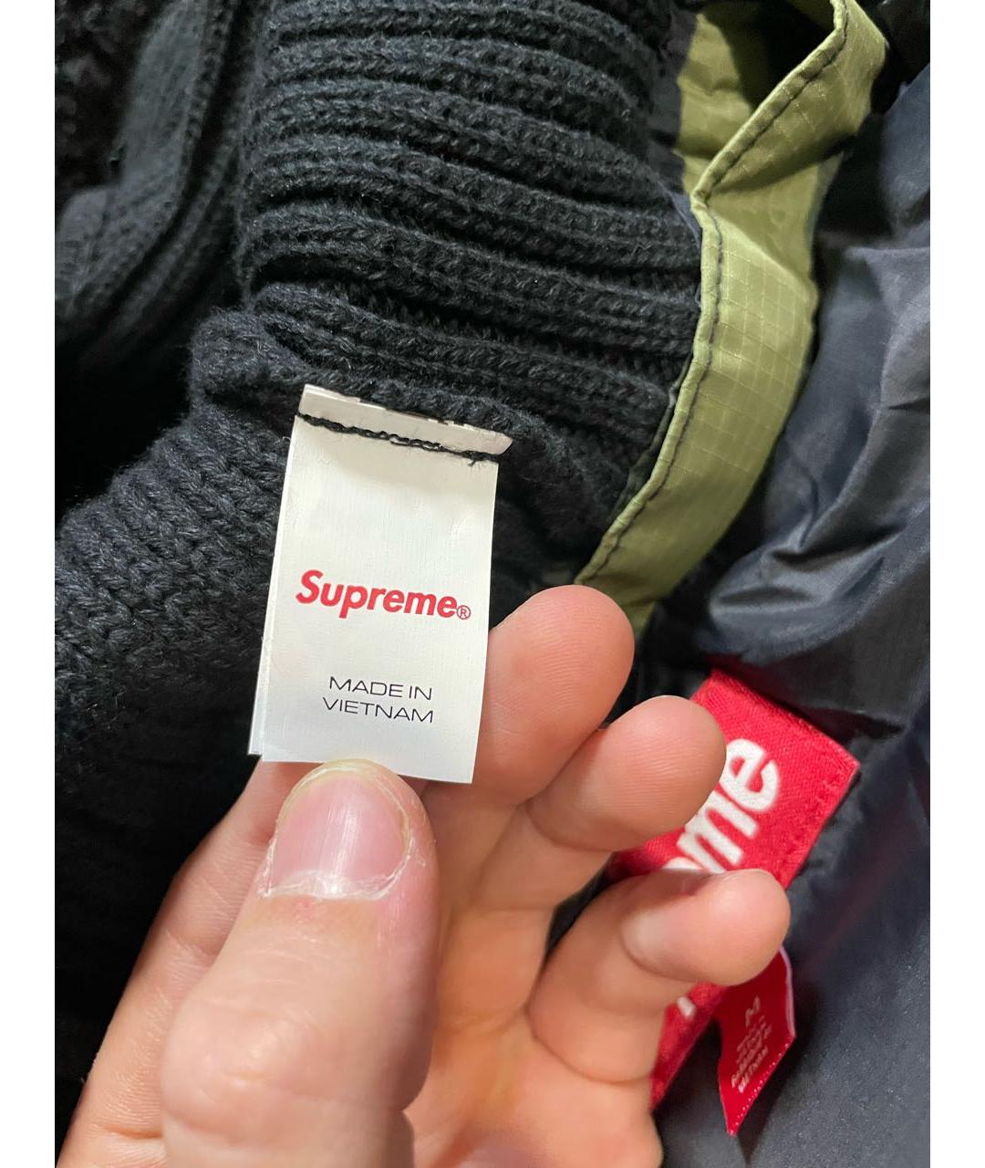 SUPREME Зеленый полиэстеровый пуховик, фото 7