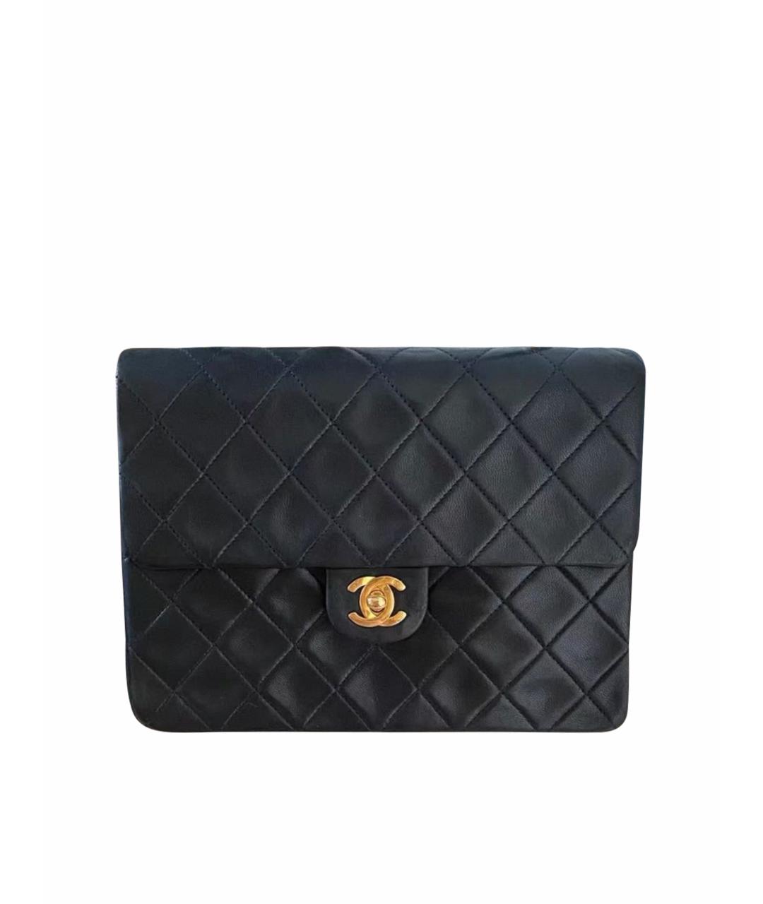 CHANEL Черная кожаная сумка через плечо, фото 1