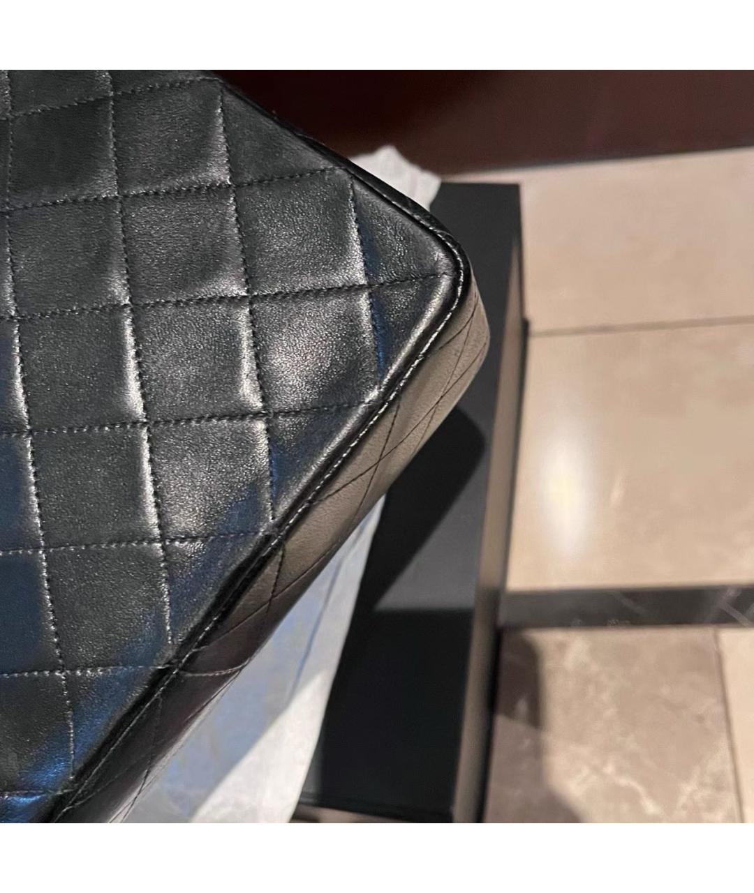 CHANEL Черная кожаная сумка через плечо, фото 5