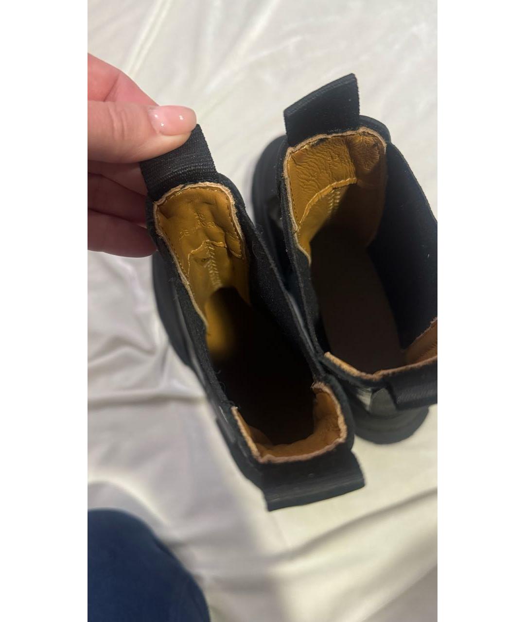 GANNI Черные ботинки из лакированной кожи, фото 3