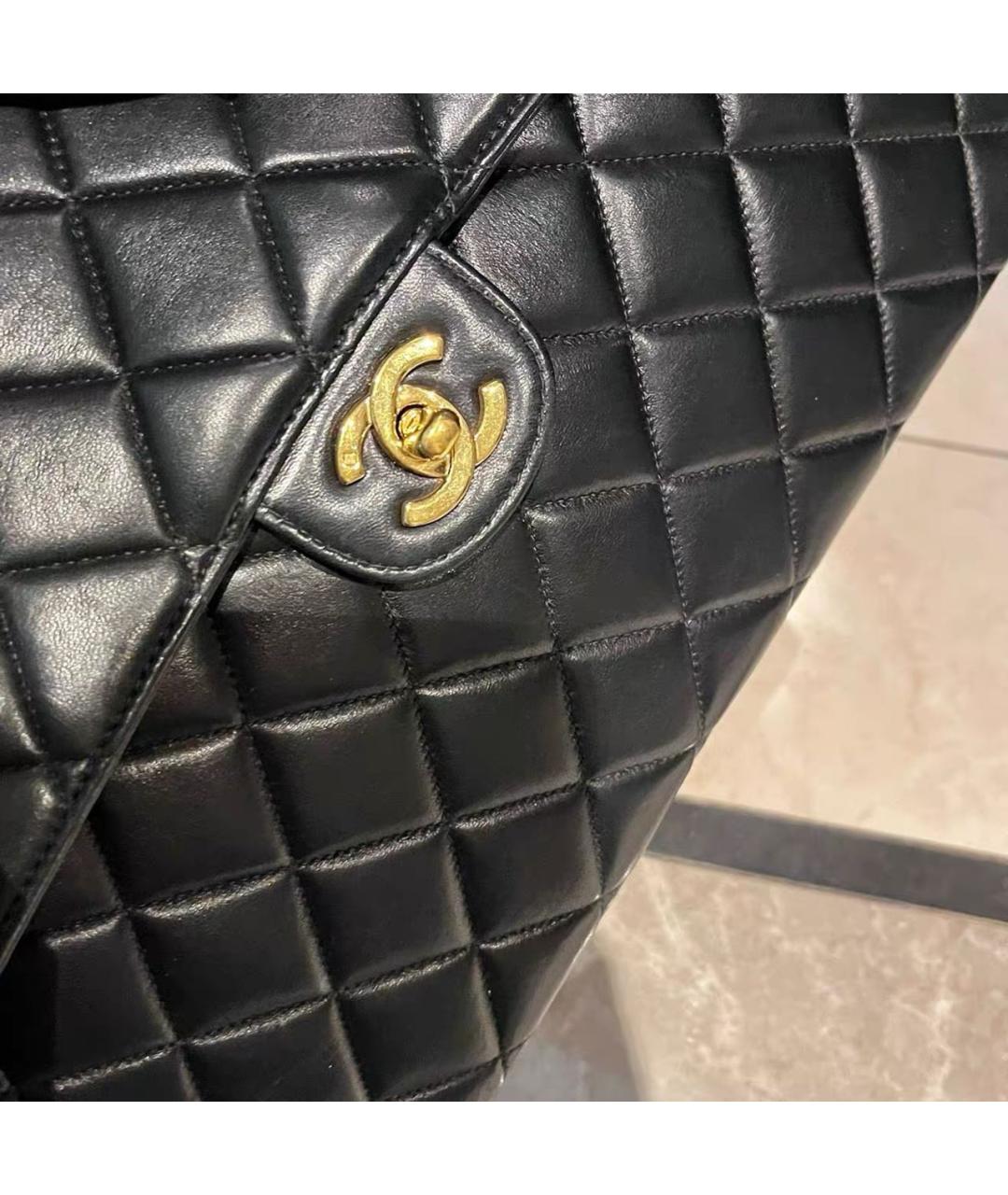 CHANEL Черная кожаная сумка через плечо, фото 3