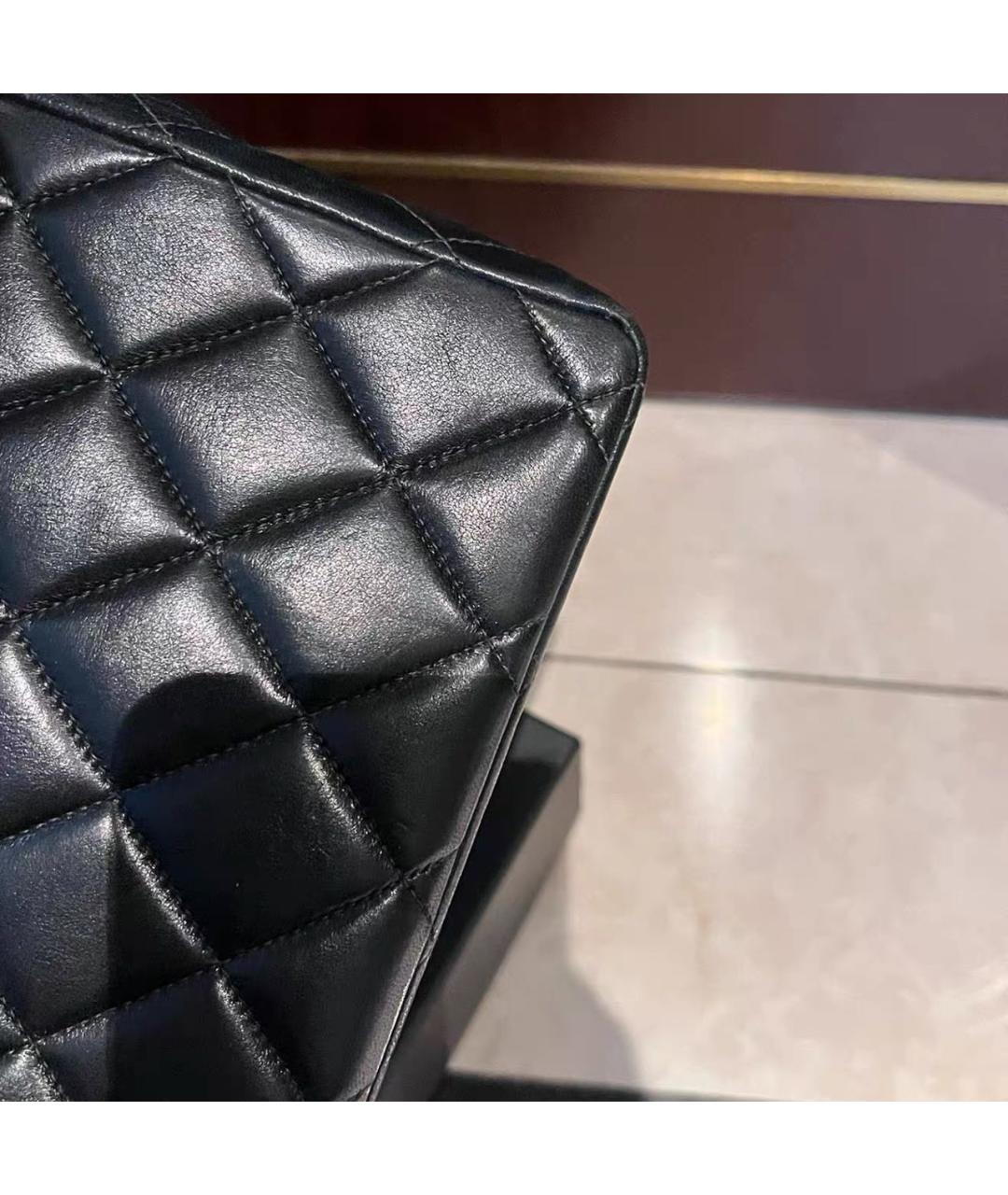 CHANEL Черная кожаная сумка через плечо, фото 4