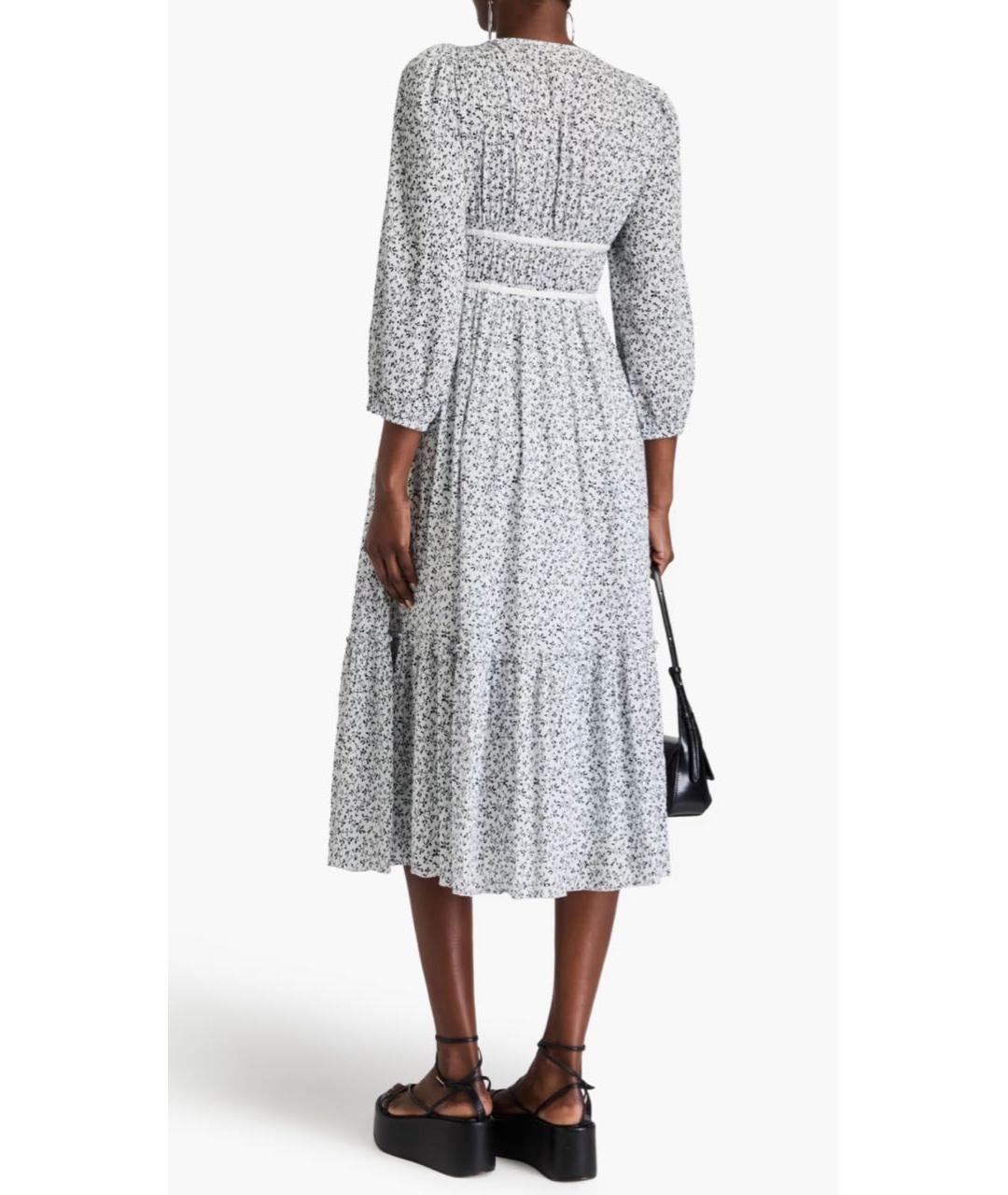 ULLA JOHNSON Мульти хлопковое повседневное платье, фото 8