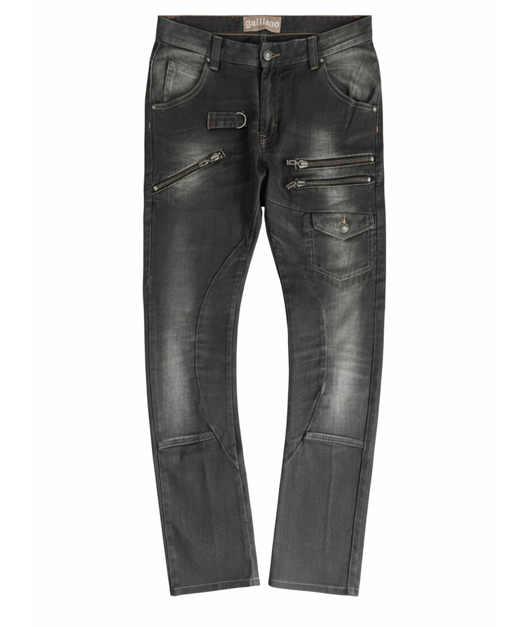 JOHN GALLIANO Черные джинсы скинни, фото 1