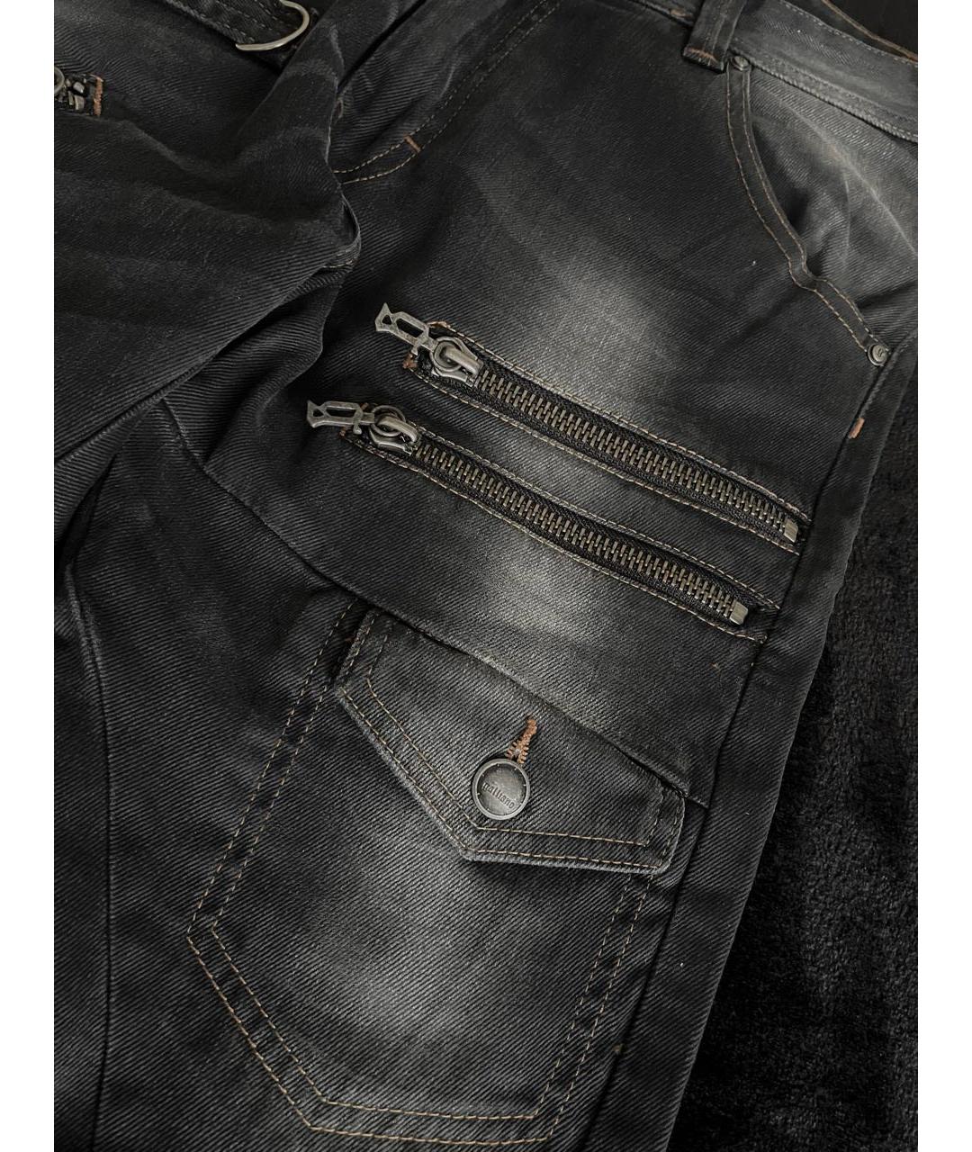 JOHN GALLIANO Черные джинсы скинни, фото 3